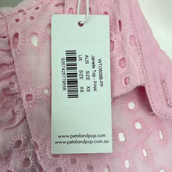 Petal & Pup Pink Janelle Eyelet Top XS NEW - Picture 11 of 12